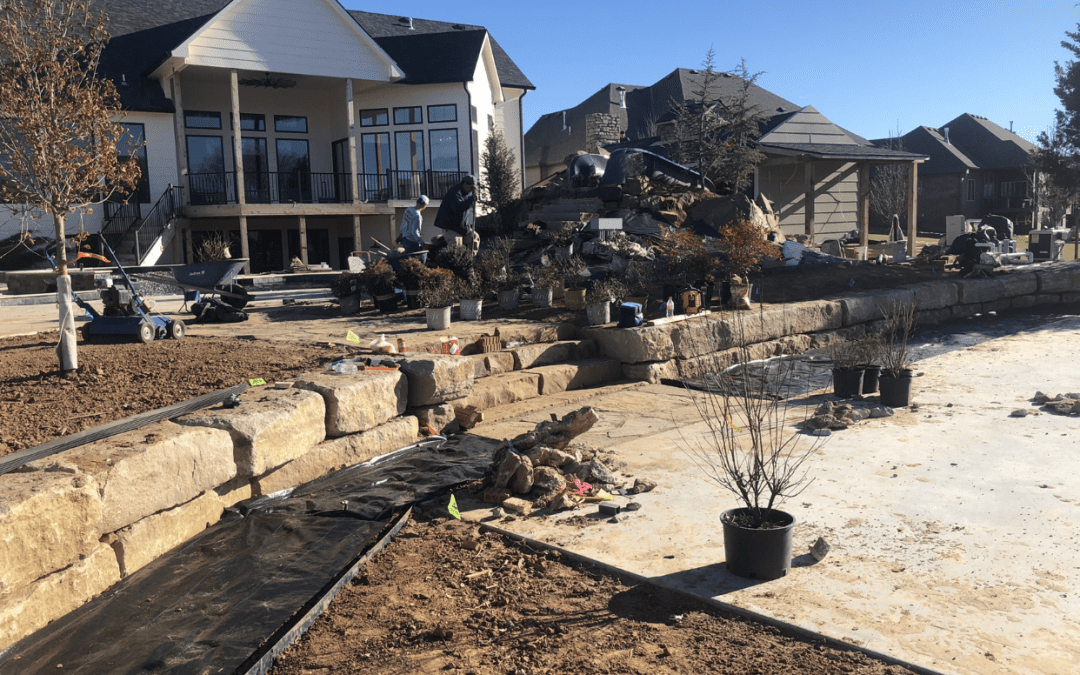 Retaining Wall, Steps and Pavers – Landscape Project – Hardscapes