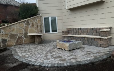 Paver Patio – Fire Pit – Hardscapes Landscaping Project