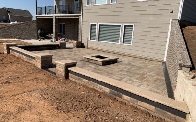 Paver Patio – Fire Pit – Retaining Wall – Landscape Project